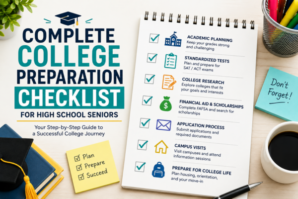 Complete College Preparation Checklist for High School Seniors