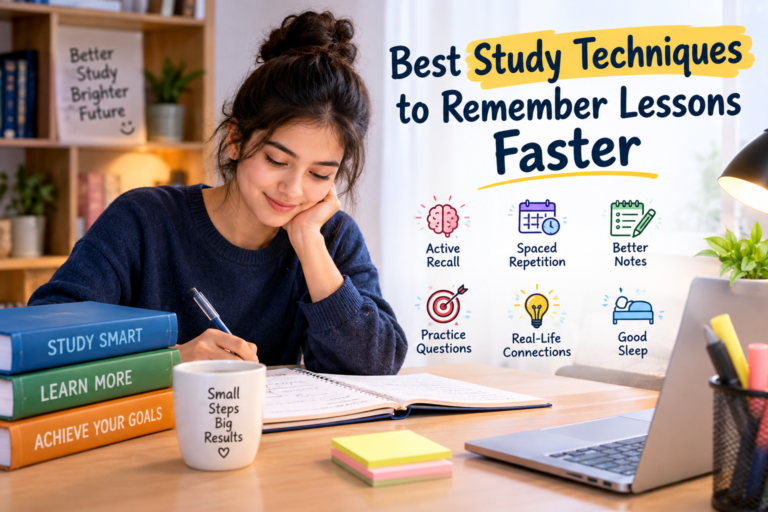 Best Study Techniques to Remember Lessons Faster